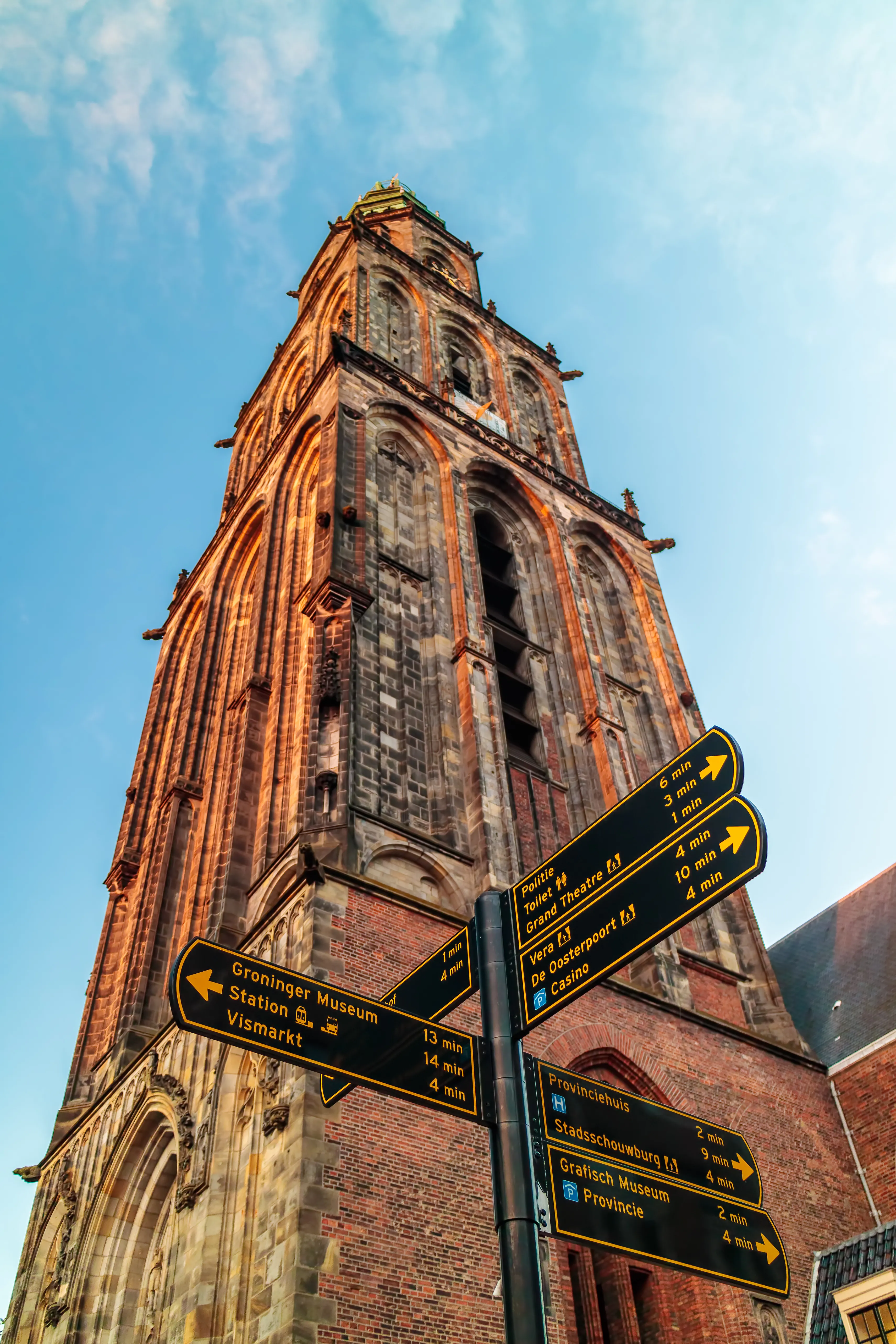 De Martinitoren in de Groningse binnenstad